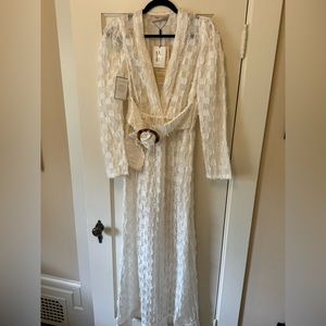 NWT - Adriana Degreas White Long Sundress